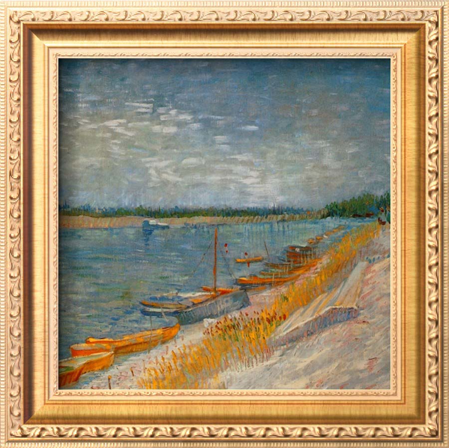 Canots Amarres - Van Gogh Painting On Canvas